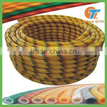 Colorful transparency pvc spray hose/high pressure spray hose/High quality pvc braided spray hose