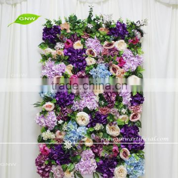 GNW FLW1705005 Mix color and artificial flower backdrop for wedding design