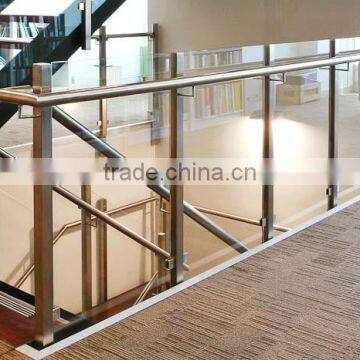 New design commercial balustrades for porch and stair frameless glass railing