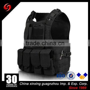 Tactical Molle Military Paint Ball Polyester Quick Release Black Khaki Army Vest