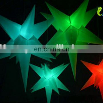 New Year Led Decoration Inflatable Star/illuminated decoration star/decorative hanging stars