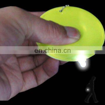 LED Soft Reflector, Reflective LED Tag, LED PVC Keychain