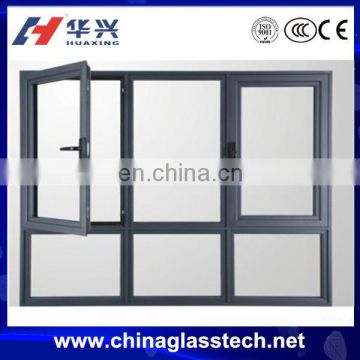 CE certificate size customized tempered glass aluminum windows usa
