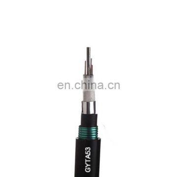 12 24 36 48 72 Core GYTA53 GYTY53 Loose Tube Single Mode Armoured Duct Optical Fiber Cable Meter Price