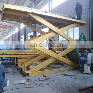 7LSJC Shandong SevenLift electric scissor car service ramp lift machine 3500 kg