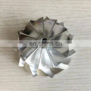 TD05H 56.24/75.00mm 11+0 blades 49179-02712 turbo Turbocharger milling/aluminum 2618/billet compressor wheel