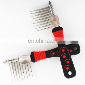 Professional grooming rake pet dematting comb tool for dogs