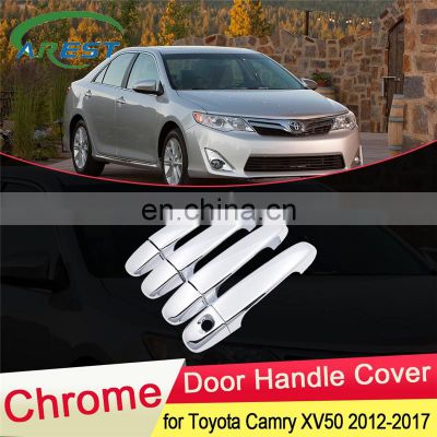 for Toyota Camry XV50 2012 2013 2014 2015 2016 2017 Chrome Door Handle Cover Exterior Trim Catch Car Cap Styling Accessories ABS