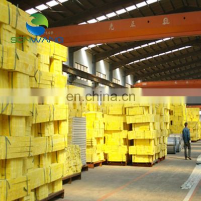 Steel structure building with fiber glass wool sandwich panel insulated metal faced for wall roof board