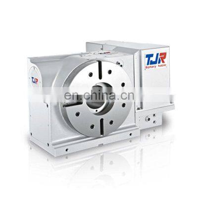 HR series 150mm 250mm hydraulic 4 electric rotary milling table TJR Taiwan made 4th axis cnc rotary