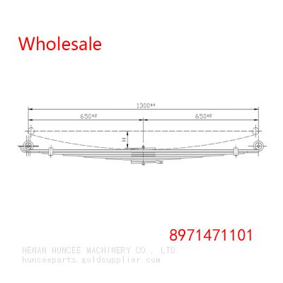 8971471101 ISUZU Medium Duty Vehicle Front Axle Leaf Spring Wholesale