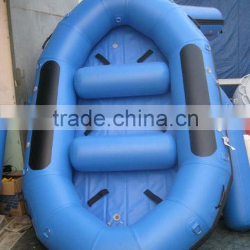 Water entertainment blue inflatable river raft boat,drifting boat