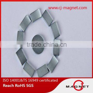 Neo magnet china suppliers with zinc-coated N50