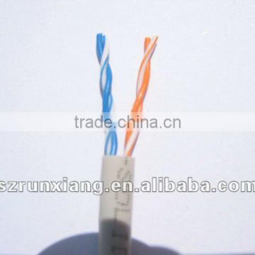 lan cable indoor cat 5e utp 2x2x0.50 PVC
