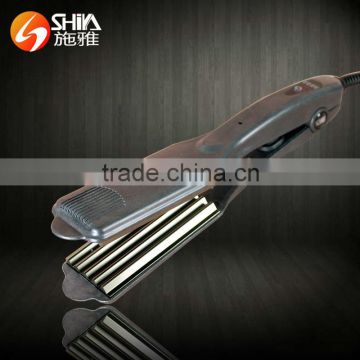 Pro tianium ptc led hair styler flat iron hair straightener with teeth in china market SY-819