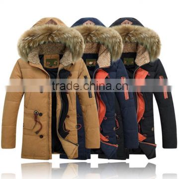 mens jacket mens winter jacket with raccoon fur collar
