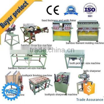 wooden tooth picker producing machine line
