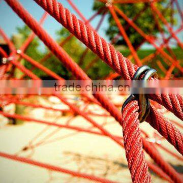 outdoor playground climbing rope