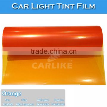 High Quality 0.3*10m Sino Orange Car Light Wrapping