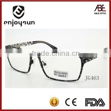 mens fashion handmade metal optical eyeglasses frame China wholesale spectacles