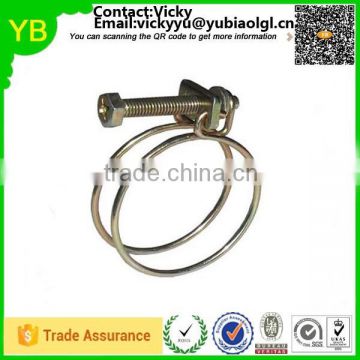 custom galvanized double wire quick release hose clip
