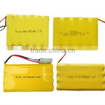 Competitive price nicd 4.8v sc 1500mAh rechargeable battery pack