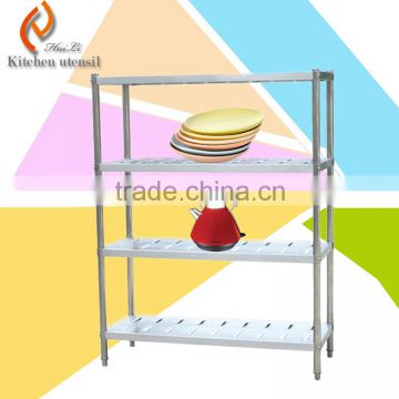 New design OEM ODM stainless steel commercial kitchen storage shelf rack for hotel restaurant