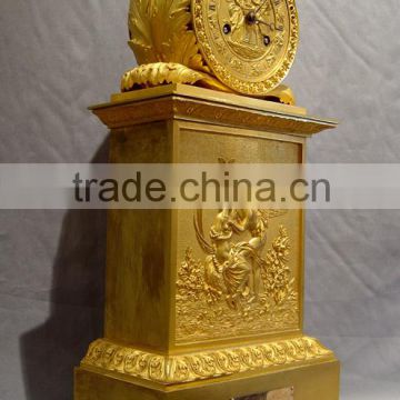 golden traditional clock