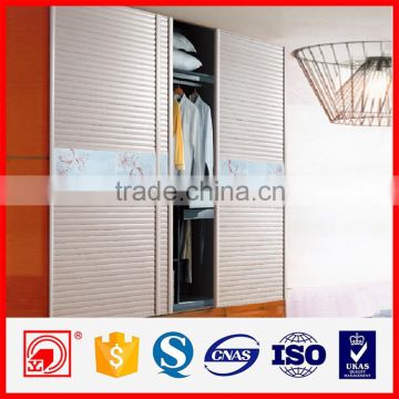 High quality modern aluminum glass wardrobe door