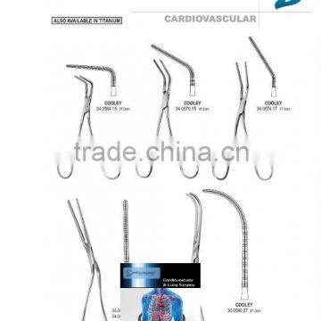 Cardiovascular Surgical Instruments,Universal Clamps Blood Vessel Clamps Lung Grasping Forceps, Aorta Clamps