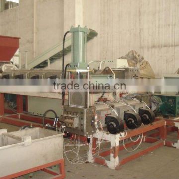 waste plastic granulator with compactor