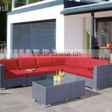 Outdoor Rattan Sectional Garden Sofa Set- High quality P.E Rattan Garden Sofa - Patio Garden Outdoor Furniture