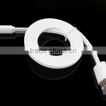 Wider cable 1m White Ultra Flat 5 pin Micro USB Cable For Samsung Galaxy s4