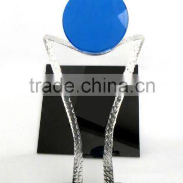 very hot sale crystal galss trophy