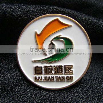 High quality round metal pin badge
