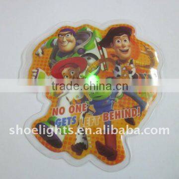 cartoon led pvc patch for clothing children YX-8709