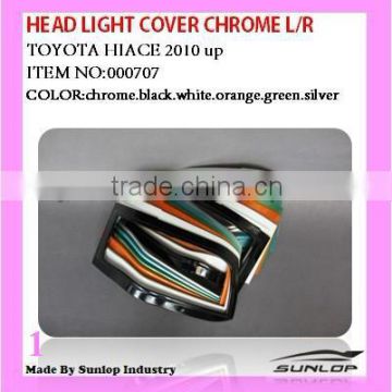 Hiace body part #000707 Head Light Cover Chrome L+R For toyoyta hiace 2010-2013