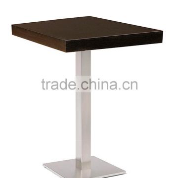 Factory cheap price bar furniture wooden coffee table bar table with metal base
