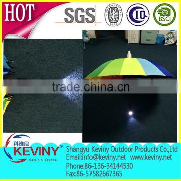 rain umbrella 16 panels with rain drop led flash handle made by chinese umbrella manufacturer has cheap price