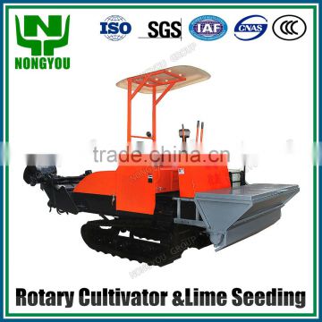 Customizable Rotary Tiller Manufacturers Rotary Tiller Machine Crawler Track Rotary Cultivator With Lime Spreader 2FG-180