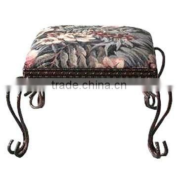 custom metal frame footstool