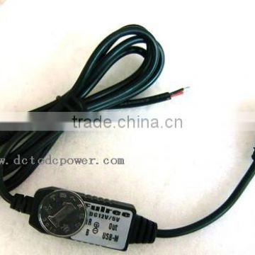 12v to 5v, 12v to 5V USB power converter, 8-22v variable dc converter 5v output for vechile tachograph 3m MI a2
