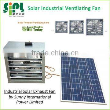 150 watt Solar Panel powered 20 inch 500mm blades Industrial Air Ventilation Fan