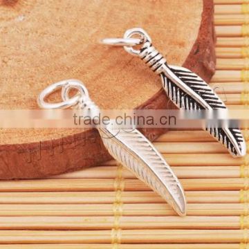 Feather 925 silver pendants