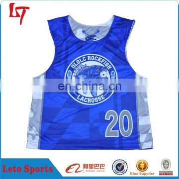 Custom Polyester Reversible Lacrosse Vest,custom polyester reversible lacrosse vest,,Sports Training Lacrosse Tops