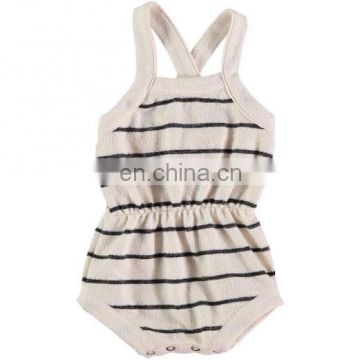 Toddler Stripe Bodysuit One piece Jumpsuit Baby Girl Clothes Romper