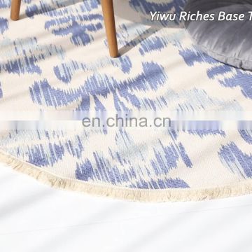 120x120cm Home Decor Magnificent Living Room Mat Cotton Thread Weaving Round Carpet