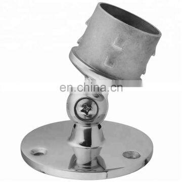 Stainless Steel Wall Mount Handrail Wall Mounted Adjustable Round Tube Support Glass Bracket