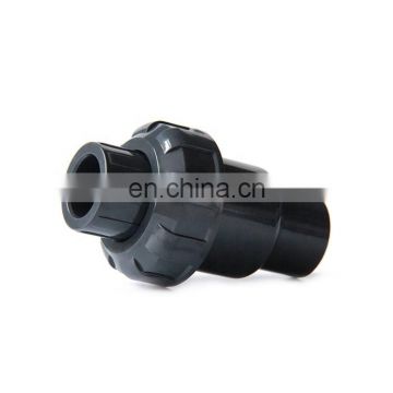 customized gray color DIN standard 1/2 inch PVC ball check valve