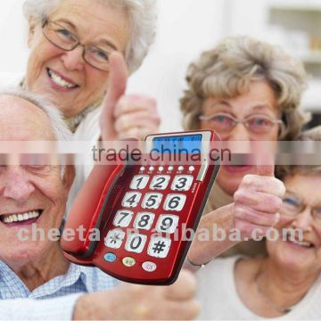 Red big button telephone, gift for elderly people